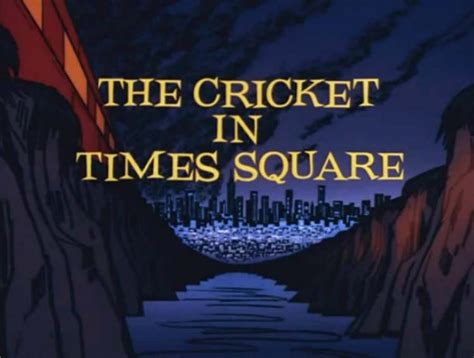 The Cricket In Times Square (1973) - Chuck Jones Enterprises Cartoon ...