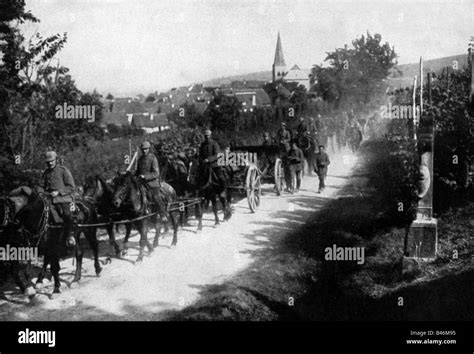 Advancing german artillery in alsace lorraine hi-res stock photography and images - Alamy