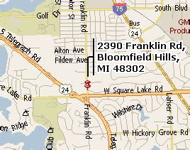 Bloomfield Hills Party Rentals Map | Bloomfield, Party rentals, Oakland ...