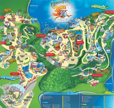 Ocean Park map - Ocean Park Hong Kong map (China)