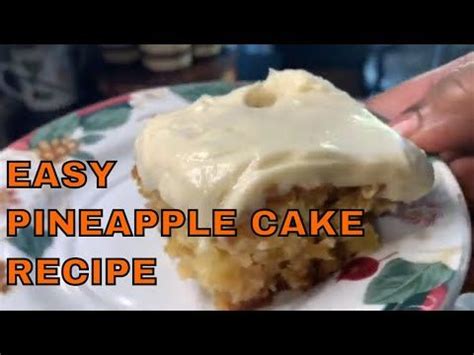 SPEEDY PINEAPPLE CAKE RECIPE @Paula Deen - YouTube | Pineapple cake, Pineapple cake recipe, Easy ...