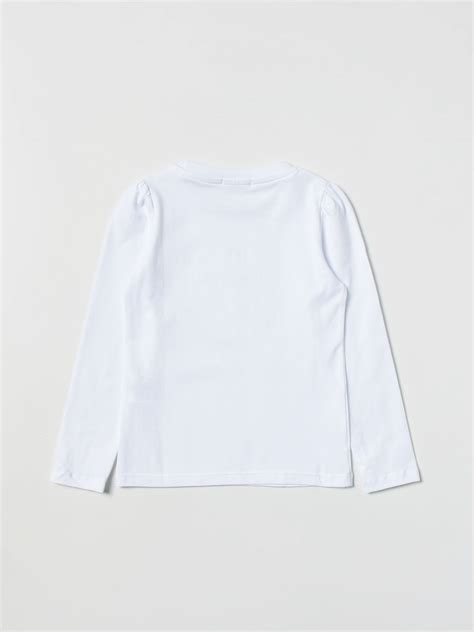 PINKO KIDS: t-shirt for girls - White | Pinko Kids t-shirt 033474 online on GIGLIO.COM