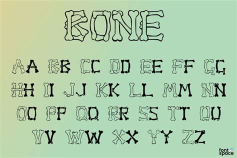 Bone Font | Haunted House Fonts | FontSpace