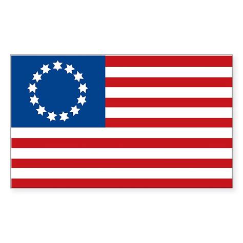 Francis Hopkinson Flag (1777) Rectangle Decal by votertee