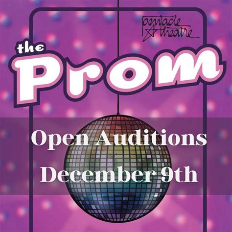 Open auditions for The Prom at Pentacle Theatre, Pentacle Theatre - Salem, OR, December 9 2023 ...