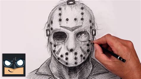 How To Draw Jason Voorhees | Friday the 13th Sketch Tutorial - Çocuk Gelişimi, Çocuk Eğitimi ...