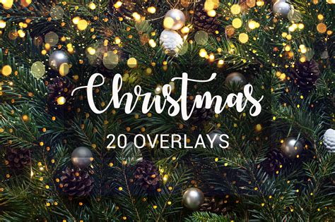 Craft Supplies & Tools Christmas Photo Overlays Bokeh Overlay Christmas ...