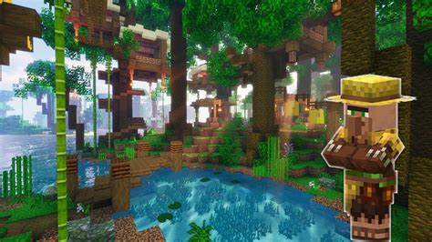 Jungle Treehouse Village in Minecraft!? | Build Timelapse - YouTube