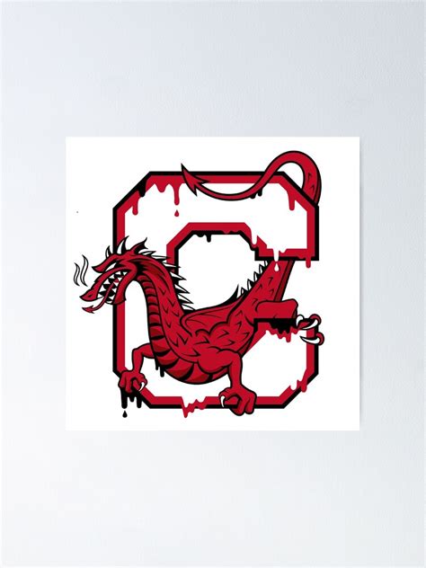 "Cortland dripping Red Dragon" Poster for Sale by anrockhi | Redbubble