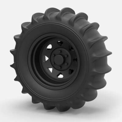 Rear Wheel For Dune Buggy - 3D Print Model by CosplayItemsRock