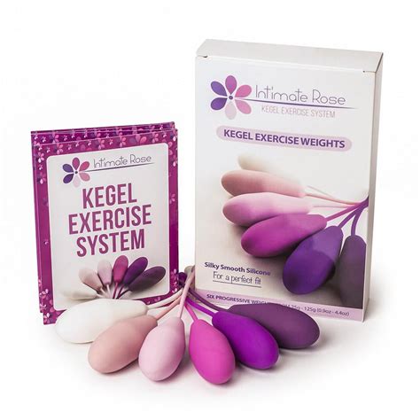 Intimate Rose Kegel Exercise Weights - Doctor Recommended Pelvic Floor Exercises - Set of 6 ...