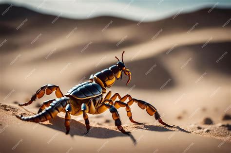 Premium AI Image | A desert scorpion in the desert