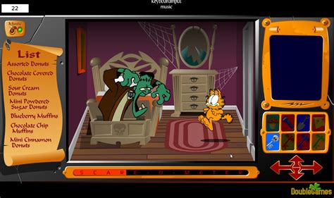 Garfield's Scary Scavenger Hunt Online Game