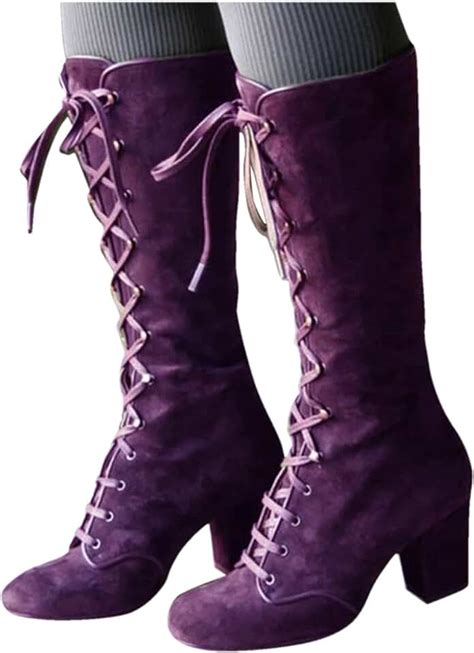 Amazon.com: purple ankle boots for women