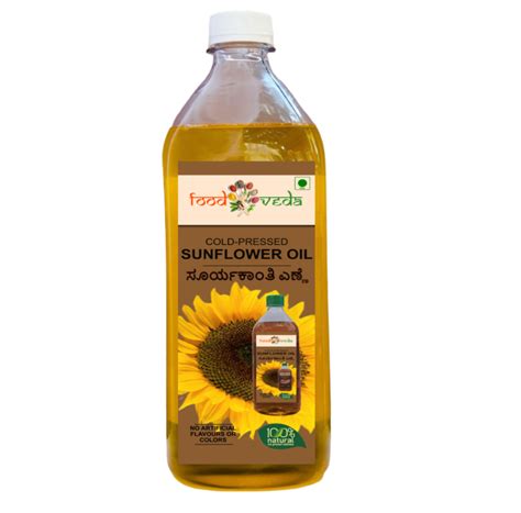 Cold pressed Sunflower Oil-ಸೂರ್ಯಕಾಂತಿ ಎಣ್ಣೆ – Food veda Enterprises