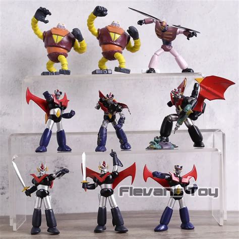 10pcs Mazinger Z Toys Gx 70 Robot Chogokin Mazinger Z Soul of Chogokin Kurogane PVC Action ...