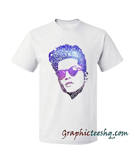 Bruno Mars Merchandise for Men tee shirt for adult men and women