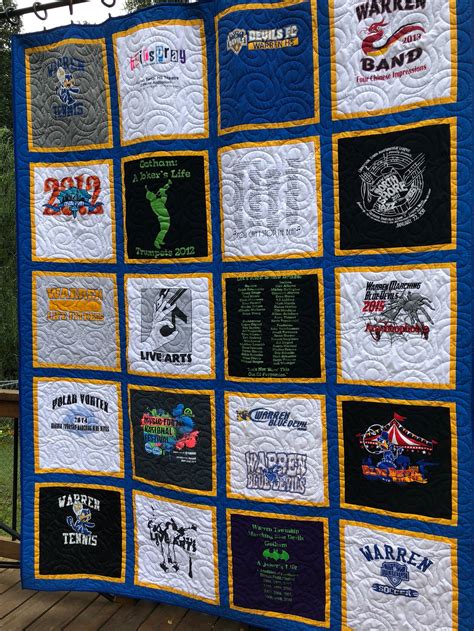 T-Shirt Quilt Framed Borders DEPOSIT Traditional Quilt with | Etsy