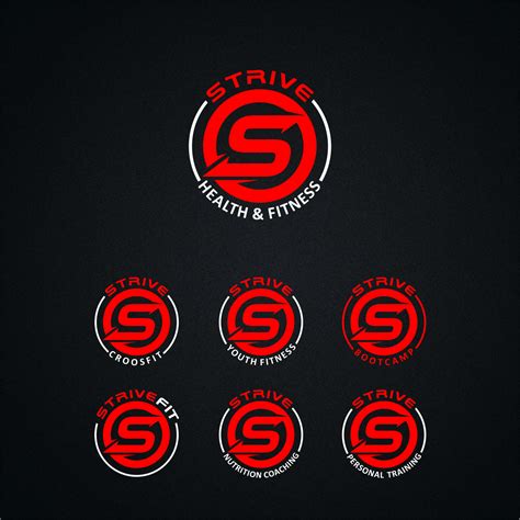 Bold, Serious, Fitness Logo Design for Strive Health & Fitness, Strive CrossFit, Strive Youth ...