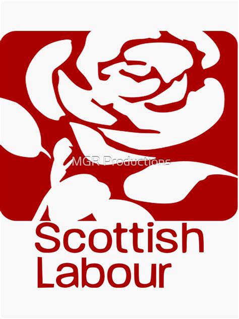 "Scottish Labour Party Logo" Sticker for Sale by Quatrosales | Redbubble