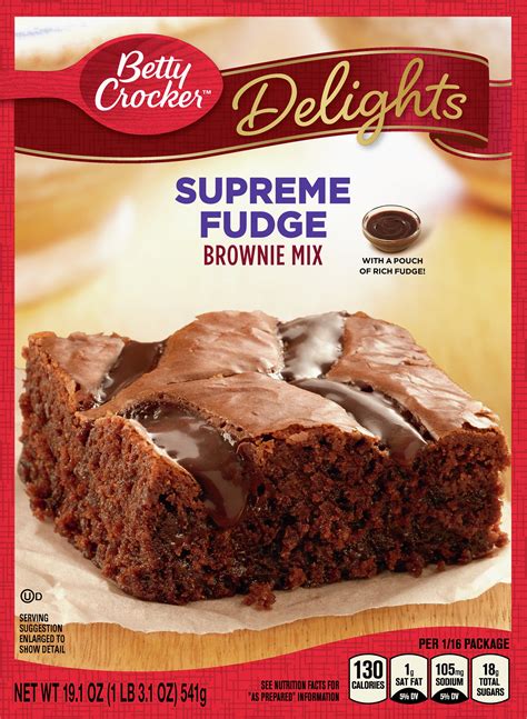 Betty Crocker Delights Supreme Fudge Brownie Mix, 19.1 oz - Walmart.com - Walmart.com