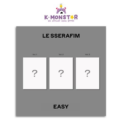 LE SSERAFIM - EASY 3RD MINI ALBUM STANDARD VER. SET | Shopee Malaysia