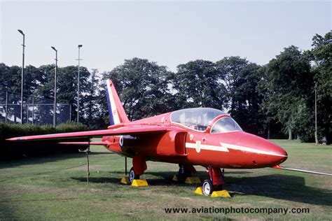 The Aviation Photo Company | Gnat (Folland) | RAF Red Arrows Folland Gnat T.1 XM693 displayed at ...