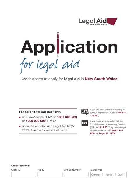 2016 Form AU NSW Legal Aid MNLA60253 Fill Online, Printable, Fillable, Blank - pdfFiller