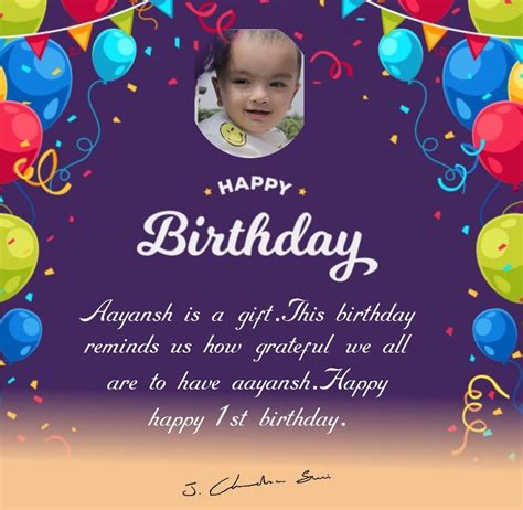 Aayansh 1st Birthday Happy 1st Birthdays, Happy Birthday, Banner Design, Grateful, Reminder ...