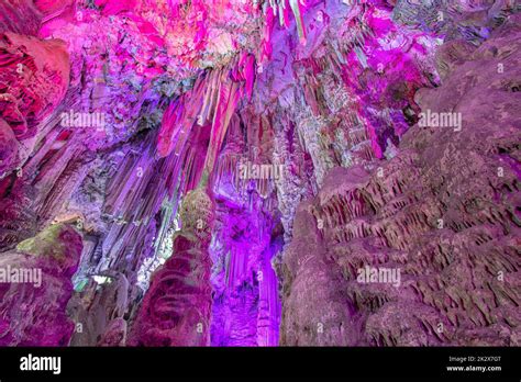 The Rock of Gibraltar with st. michaels cave Stock Photo - Alamy