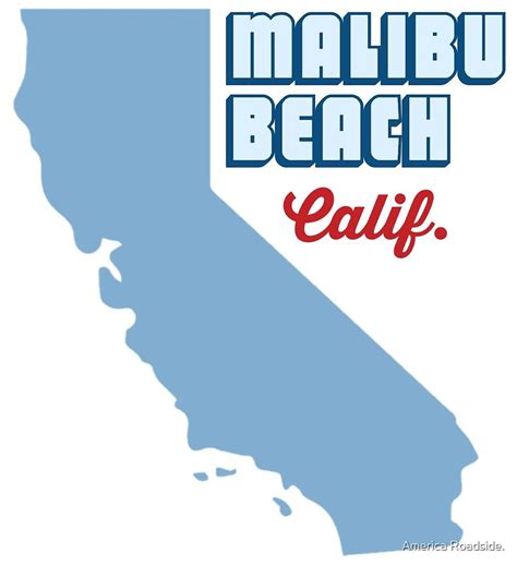 "Malibu - California." by America Roadside. | Redbubble