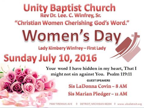 Unity Baptist Church Women's Day