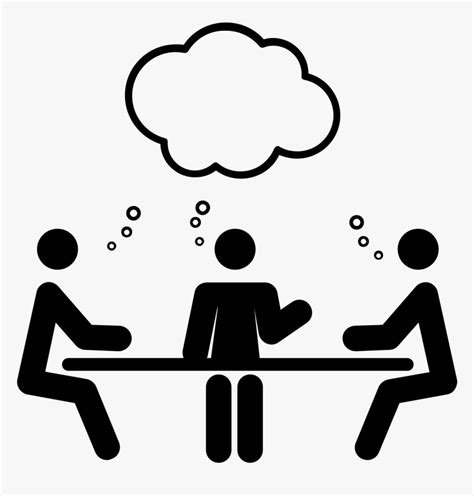 Icon Download Meeting Png - Collaboration Clipart Black And White, Transparent Png , Transparent ...