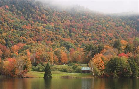 Fall Foliage Green Mountains Vermont Route 100 Photograph by John Burk - Pixels