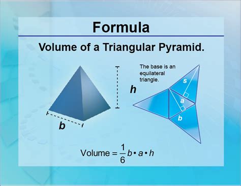 Formula For Triangular Pyramid