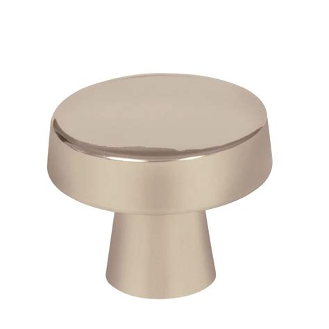 Shop Amerock Blackrock Satin Nickel Round Cabinet Knob at Lowes.com