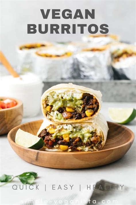 Vegan Burrito (Quick + Easy Recipe) - The Simple Veganista