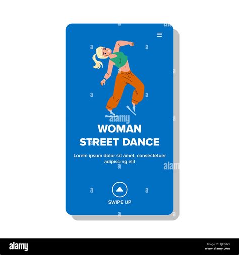 Woman Street Dance Choreography Performance Vector Stock Vector Image & Art - Alamy