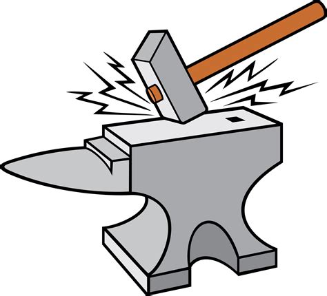 Anvil Blacksmith Hammer Clip Art Shard Vector Png Dow - vrogue.co