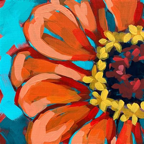 The Simple Zinnia with Ali - Ali Kay Studio Painting Demo, Painting ...