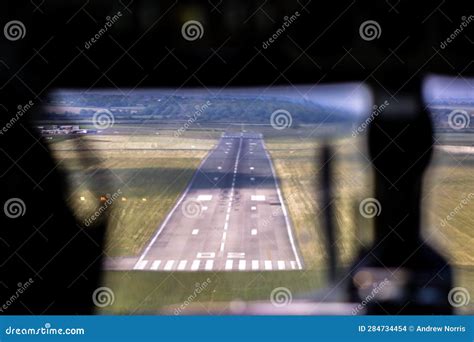 Landing Aircraft Flightdeck View Stock Photo - Image of aviation, training: 284734454