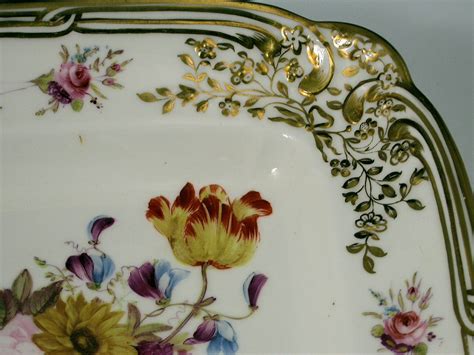 London Decorated Nantgarw Square Dish by NANTGARW POTTERY & PORCELAIN - Steppes Hill Farm ...