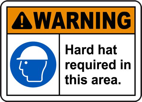 Hard Hat Required In This Area Sign - Save 10% Instantly