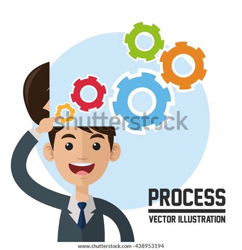 Process Design Colourful Illustration Cartoon Icon Stock Vector (Royalty Free) 438953194 ...