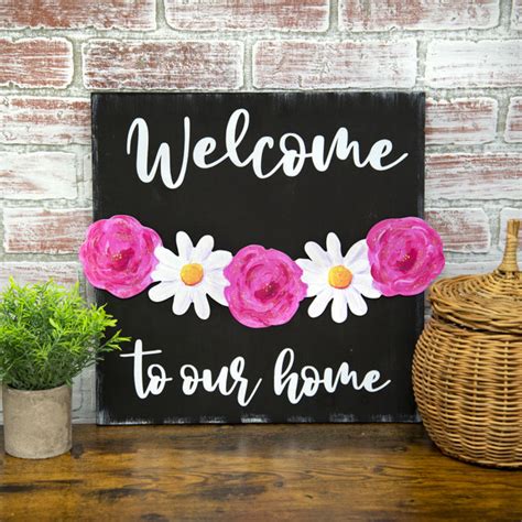 "Welcome to Our Home" Banner & Board by The Round Top Collection