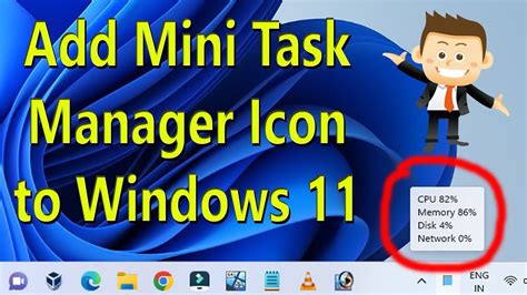 How to Add Mini Task Manager Icon to Windows 11 Taskbar - YouTube