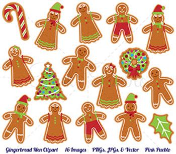 Gingerbread Cookie Clipart, Gingerbread Man Clip Art, Christmas Gingerbread