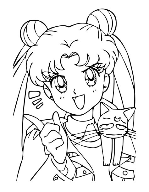 Sailor Moon Anime Coloring Pages Fun for Kids and All Ages - Etsy Ireland