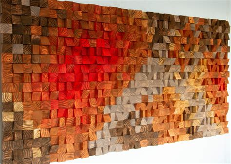 Rustic Wood wall Art - reclaimed wood art - 3D wall art decor - Factory ...