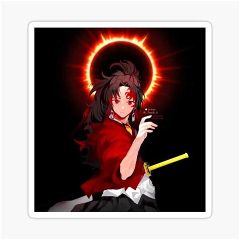 "master of breath, yoriichi breath of the sun" Sticker for Sale by Badibilal | Redbubble